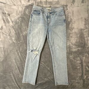 Madewell The Perfect Vintage Crop Jean in Light Wash Women’s Size 29